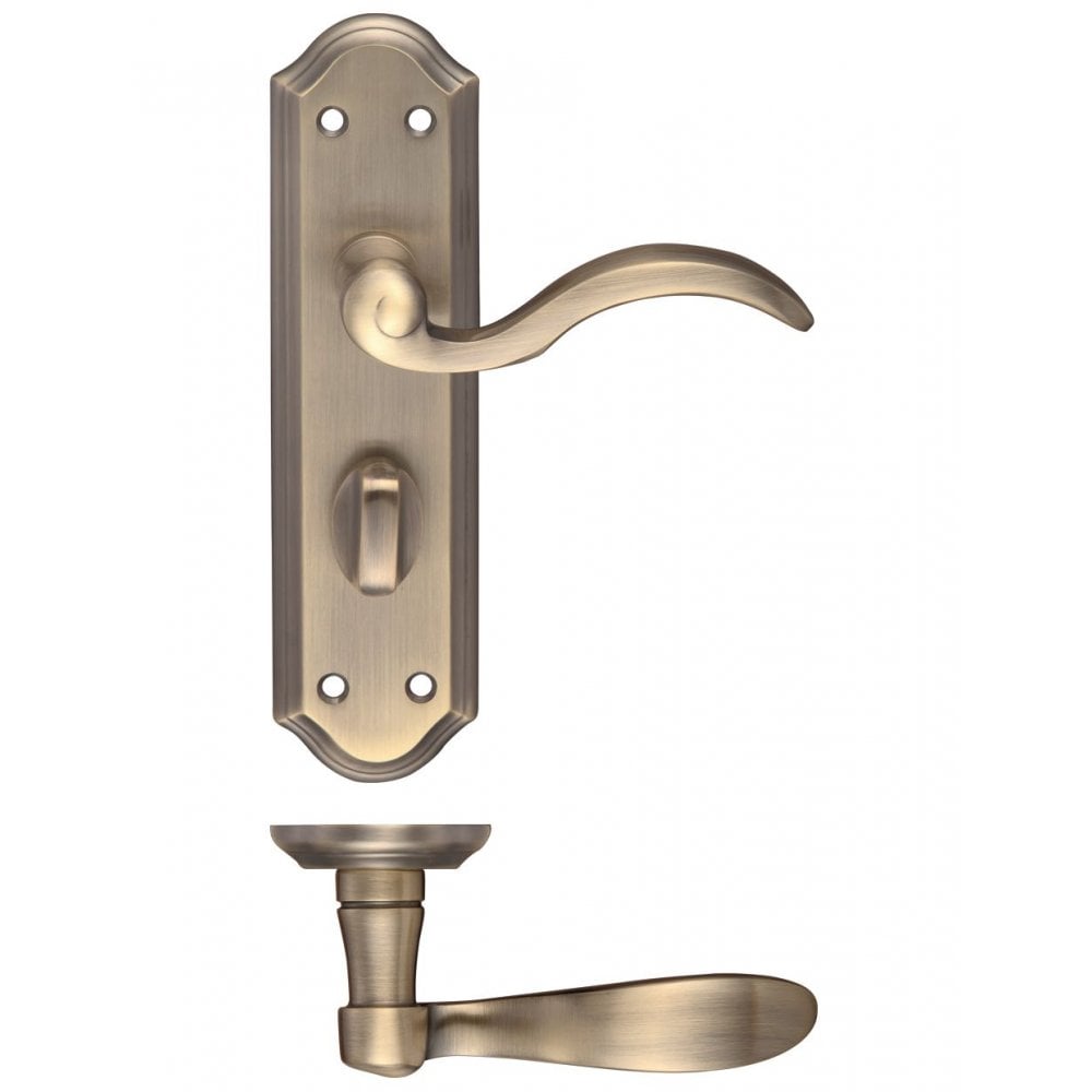 Zoo Hardware Winchester Florentine Bronze Lever Bathroom 180 x 48 x 57mm(c/c) FB053FB