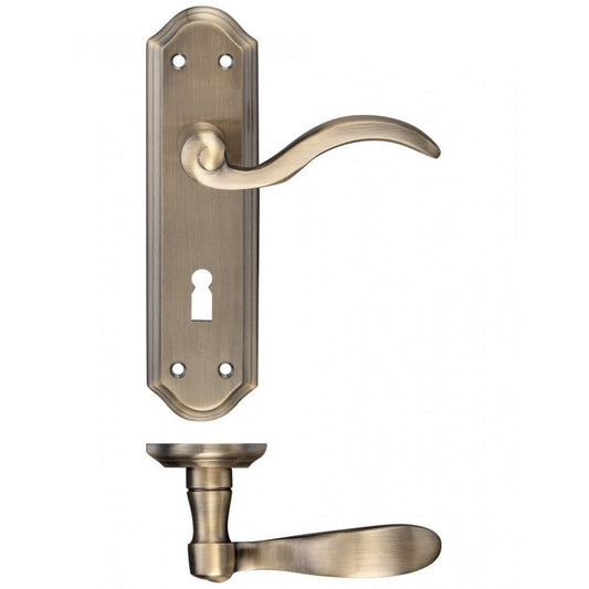 Zoo Hardware Winchester Florentine Bronze Lever Lock 180 x 48 x 57mm(c/c) FB051FB