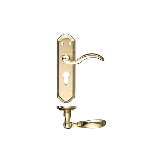 Zoo Hardware Winchester Satin Bronze Lever Euro Lock 180 x 48 x 47.5mm(c/c) FB051EPSBPB